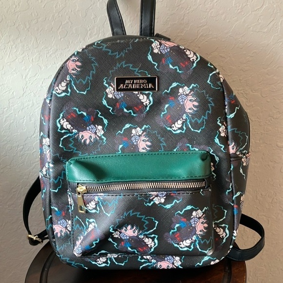 My Hero Academia Handbags - My Hero Academia: Deka Izuku Midorriya Chibi~ All over print- Mini backpack